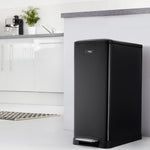 Slimline Dual Compartment Pedal Bin 50l | 50l | Black