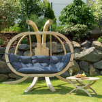 Globo Royal Double Seater Hanging Chair Set | Double | Blue