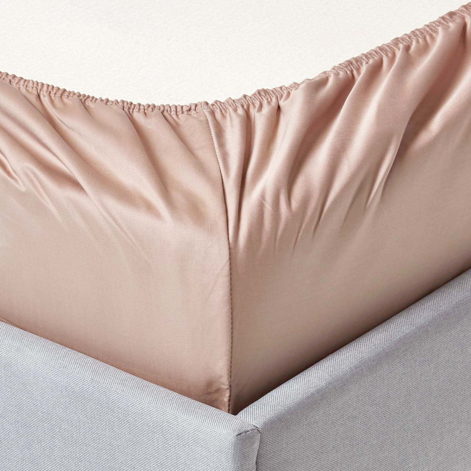 Egyptian Cotton Fitted Sheet 1000 Tc | Super King | Moonlight Beige
