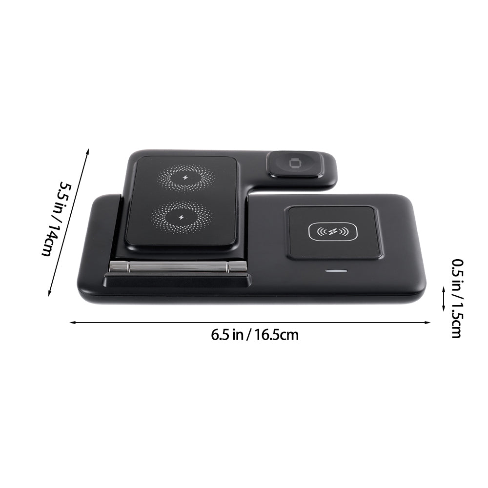 15w 3-in-1 Fast Wireless Charging Station For Apple Devices