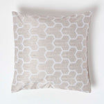 Geometric Jacquard Cushion Cover | 45cm x 45cm | Natural