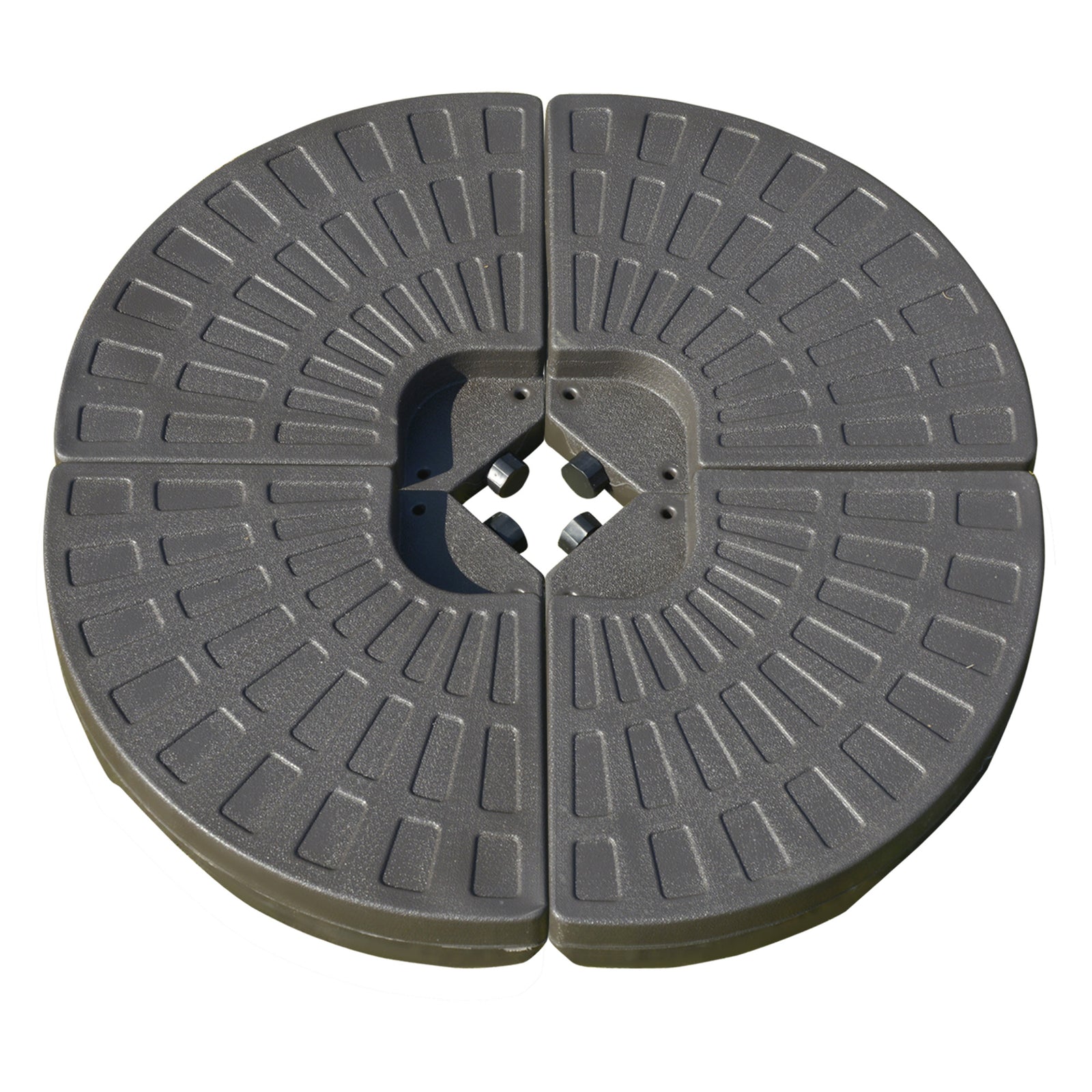 4pc Parasol Base, Up To 100kg, Sand/water Fillable