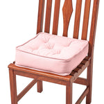 Cotton Dining Chair Booster Cushion | 40cm x 40cm | Pink