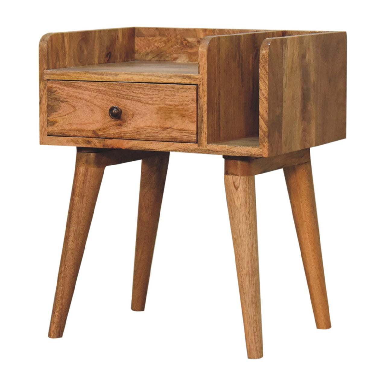 Solid Wood Oak-ish Collective Bedside