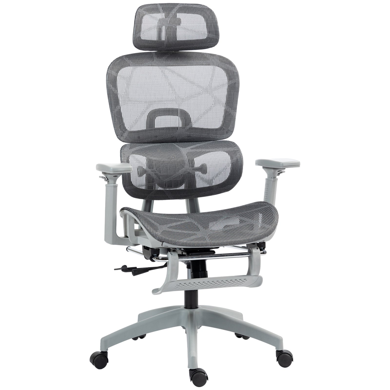 Ergonomic Office Chair Swivel Computer Chair With 3d Armrest | Gray