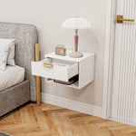 Floating Nightstands Set Of 2, Modern Wall Mounted Bedside Tables