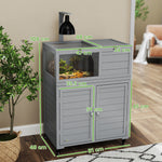 Tortoise House With Storage Cabinet, Lamp Holder, Openable Top