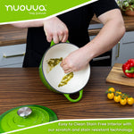 Cast Iron Dutch Oven Casserole Pot With Lid - 20cm (2l)  | Green