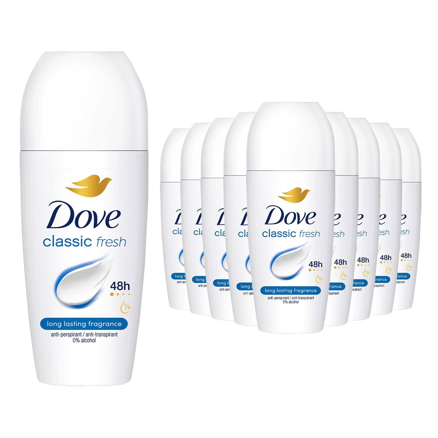 Classic Fresh Roll On Antiperspirant Long Lasting Fragrance, 12x50ml