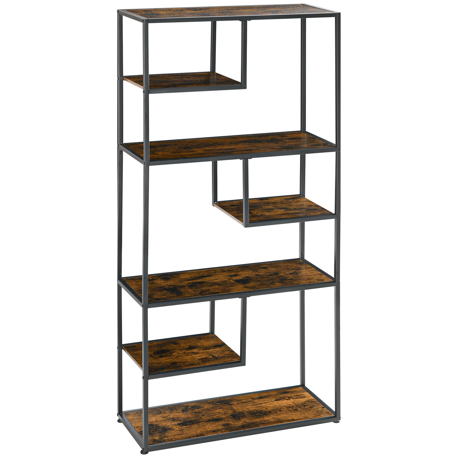 7 Tier Storage Shelves, Free Standing Book Shelf For Study