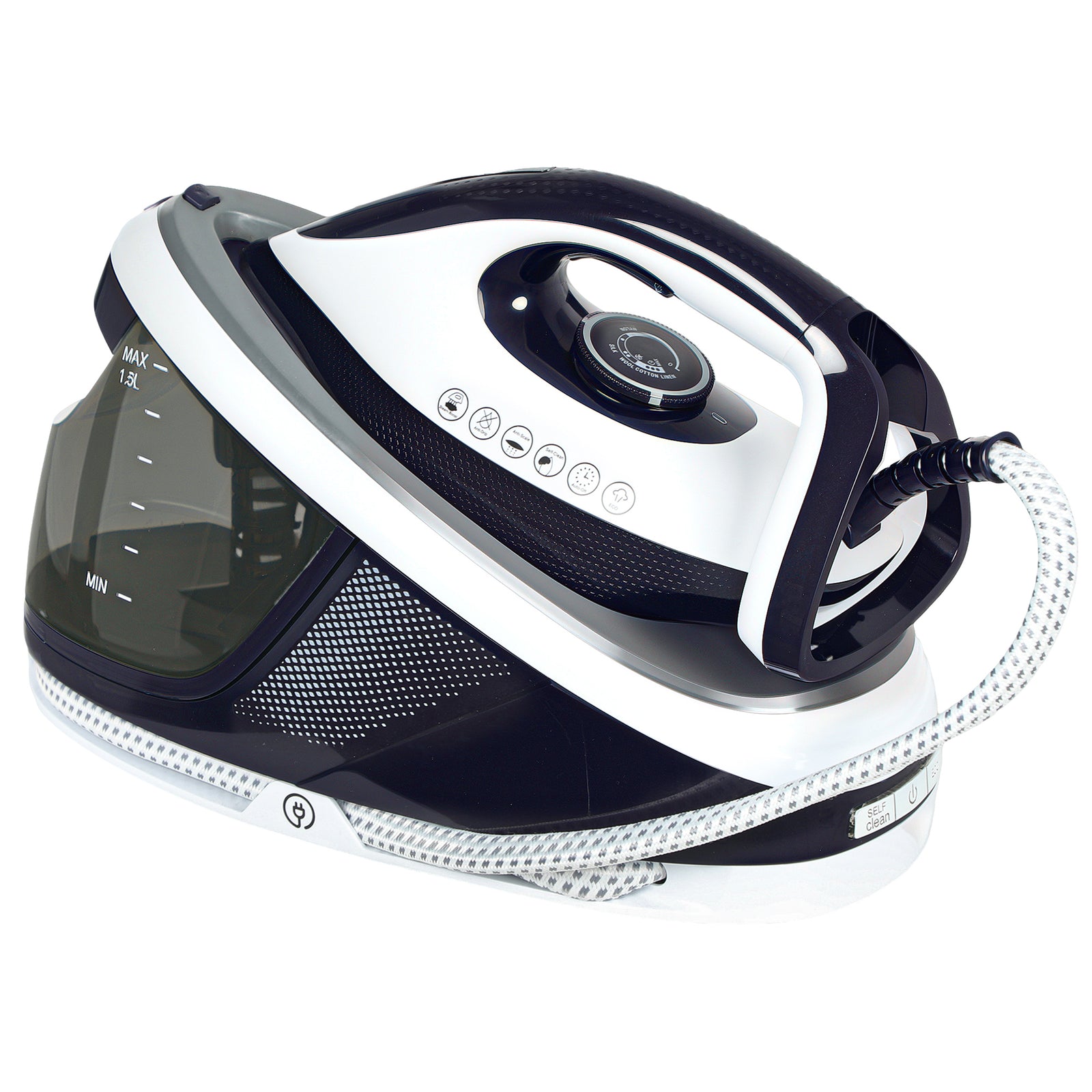 HOMCOM Steam Generator Iron, Large Water Tank, Energy-saving, Self-cleaning