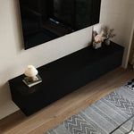 Wall-mounted Floating Tv Stand | Black