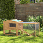 Wooden Rabbit Hutch Enclosure Run House 2 Tier Large Coop Run Pet