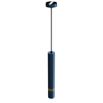 Joker Contemporary Pendant Lamp 1xgu10 Hand Made Cylindrical Style Light | Blue & Gold