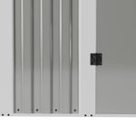 4 X 3ft Metal Garden Storage Shed With Lockable Door | Light Grey