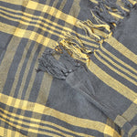 Tartan Check Sofa And Bed Throw | 255cm x 360cm | Yellow & Grey