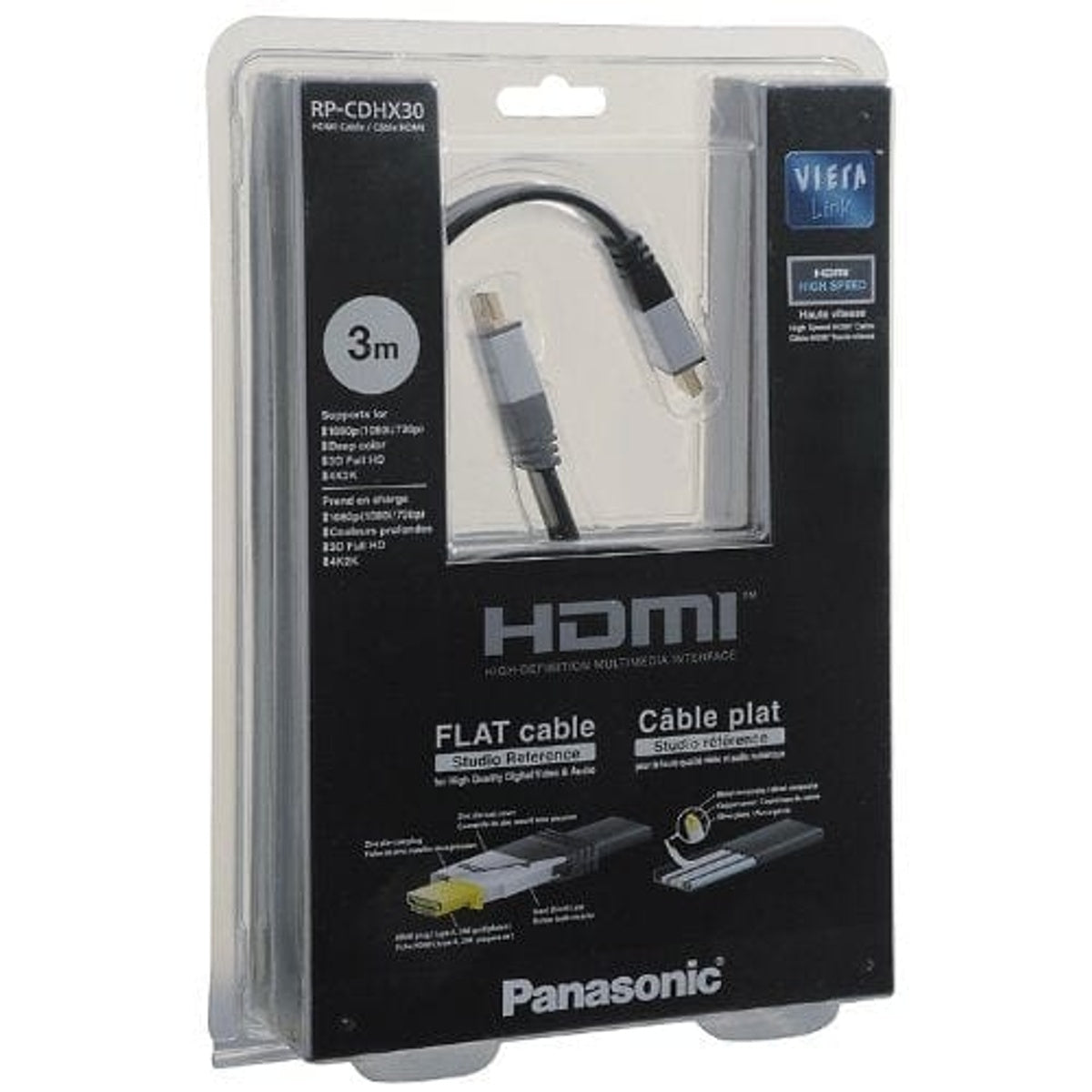 Rp-cdhx30e-k 3m Hdmi Cable Suitable 4k X 2k Resolution | Black