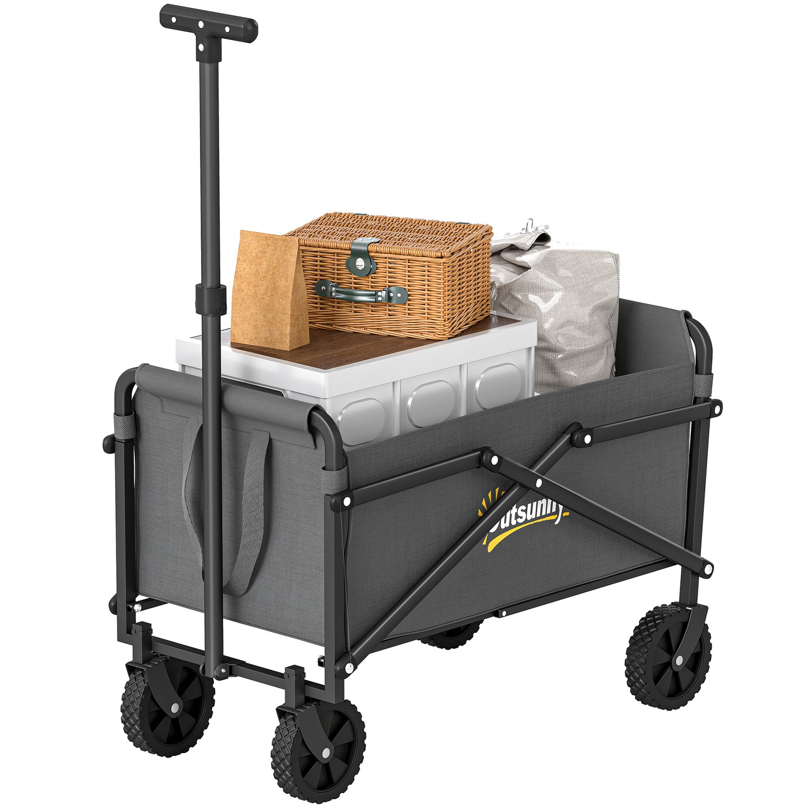 41l Festival Trolley, 60kg Heavy Duty Folding Trolley Cart | Grey