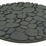 Rubber Garden Stepping Stones - River Rock | Set of 2 | Grey