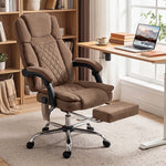 Executive Office Chair, Desk Chair With Massage And Heat | Brown