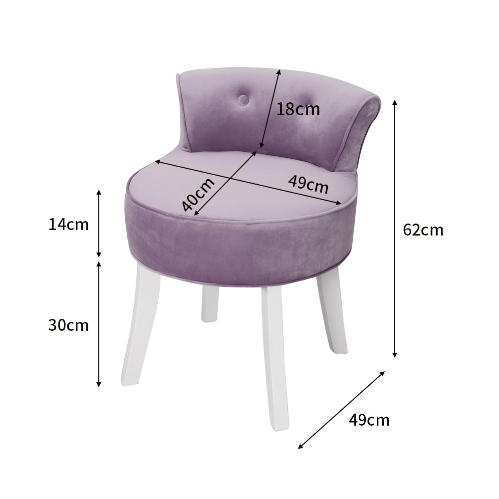 Upholstered Velvet Slipper Chair Slipper Bedroom Chair With Low Backrest