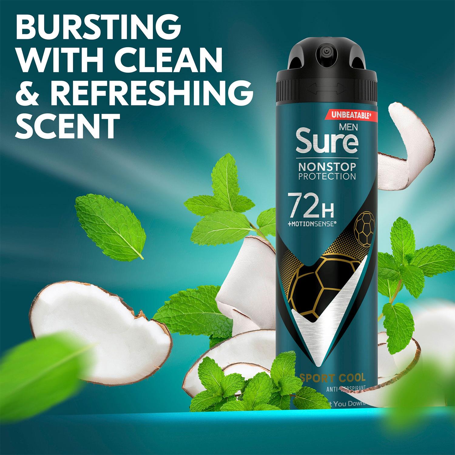 Men Nonstop Protection 72h Anti-perspirant Deodorant Sport Cool, 150ml