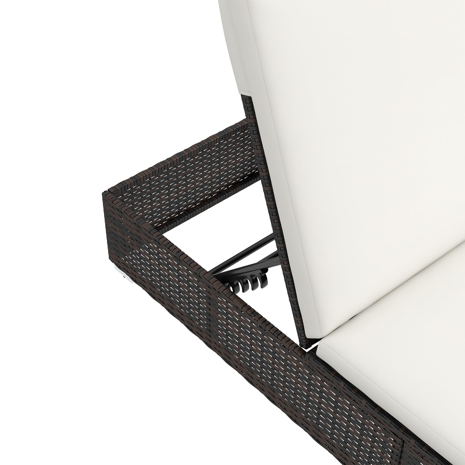 Garden Sun Lounger Rattan Recliner Lounger Chair  Set Of 2