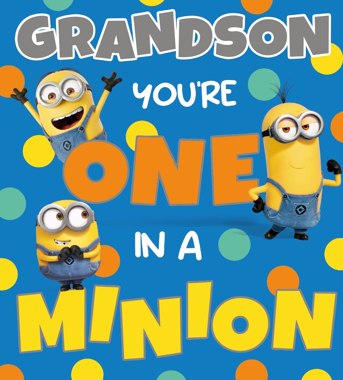 Despicable Me Grandson Birthday Card Official Product