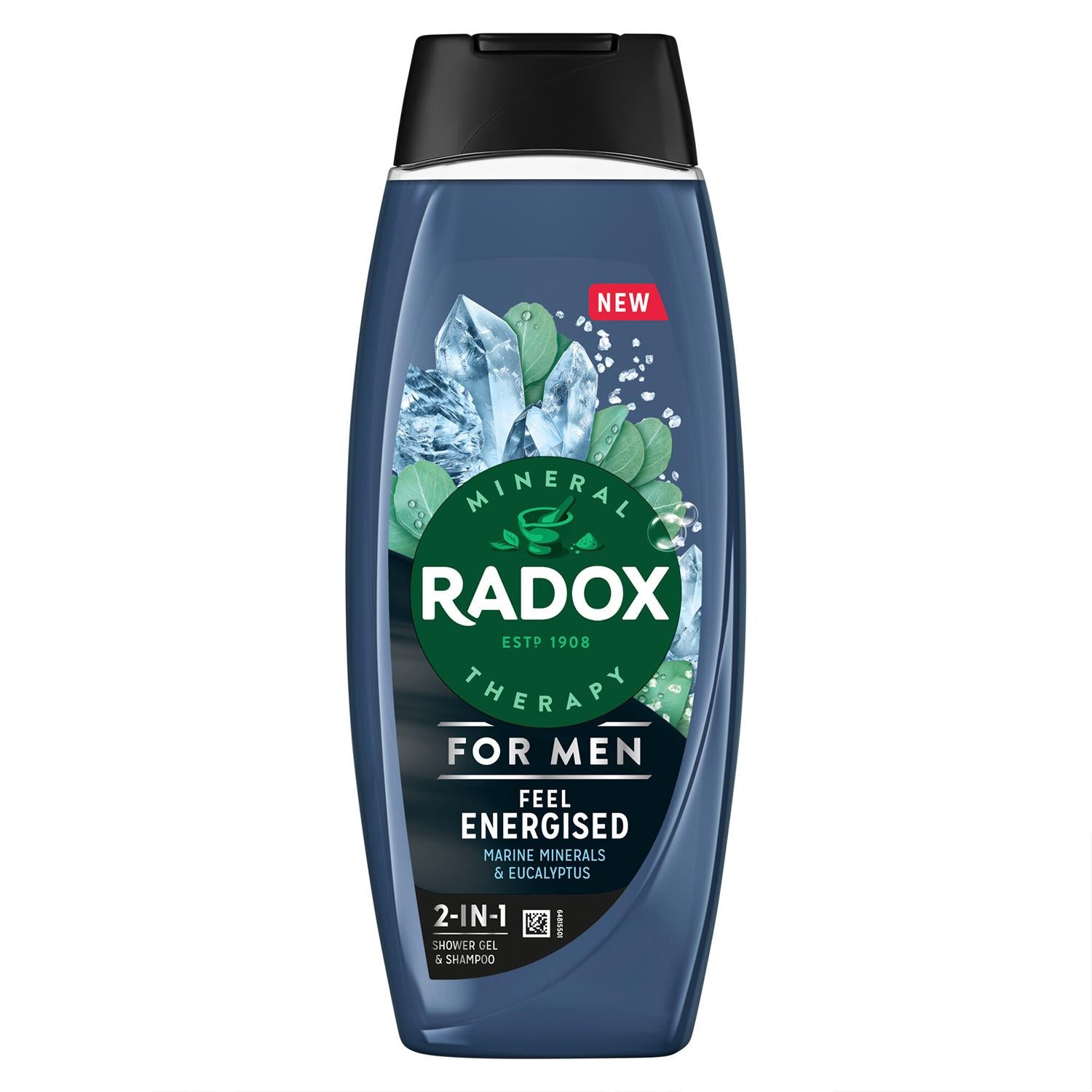 Mineral Therapy Feel Energised 2in1 Shower Gel & Shampoo For Men, 450ml 6pk | 6