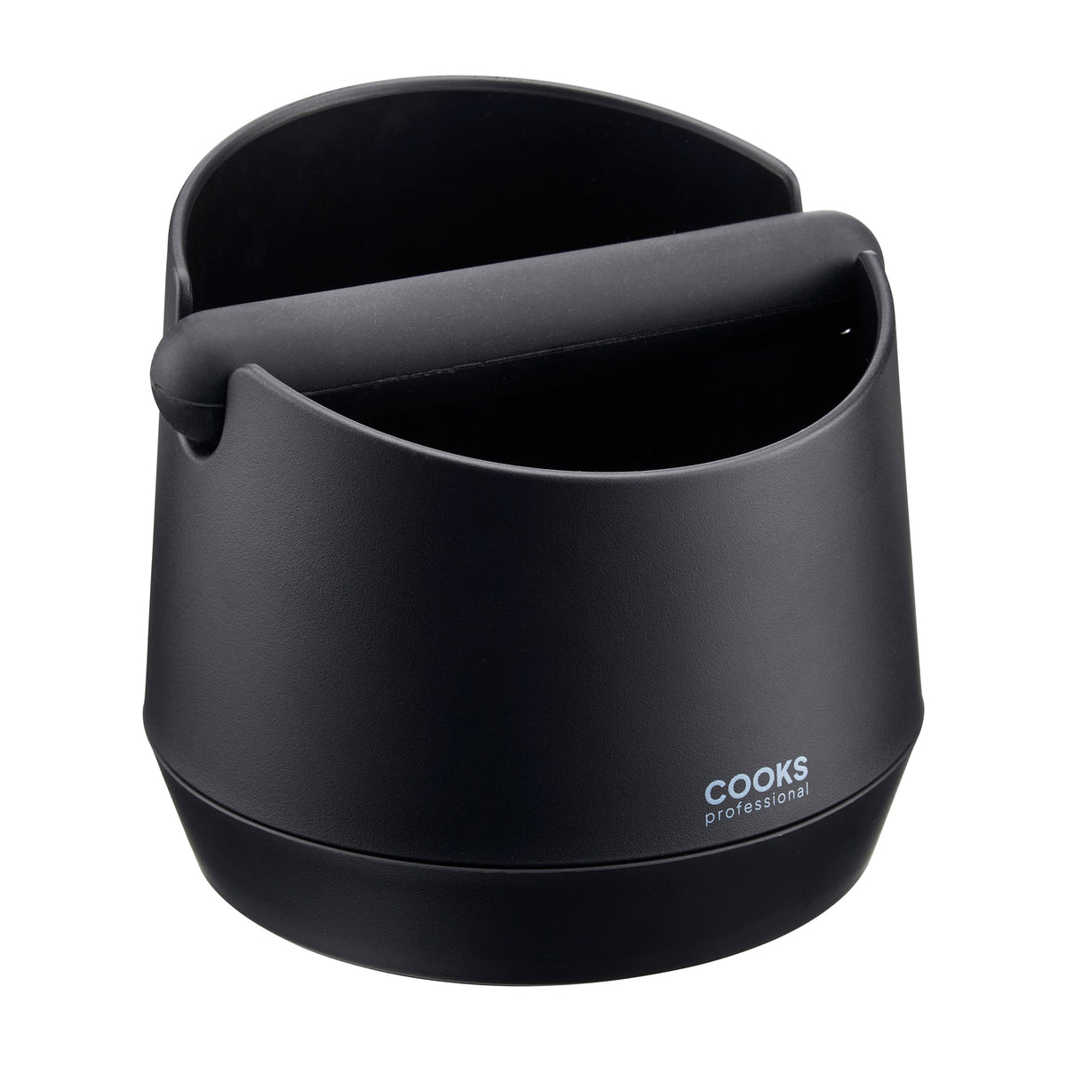 Espresso Knock Box - Plastic Coffee Grounds Bin | Large | Black