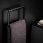 Towel Ring, Black Matt, Wall-mounted, 20 Cm. Collection Bwc