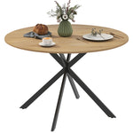 HOMCOM 120 Cm Dining Table For 4, Industrial Kitchen Table With Steel Legs