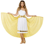 Smiffys Womens Deluxe Grecian Cape, Gold