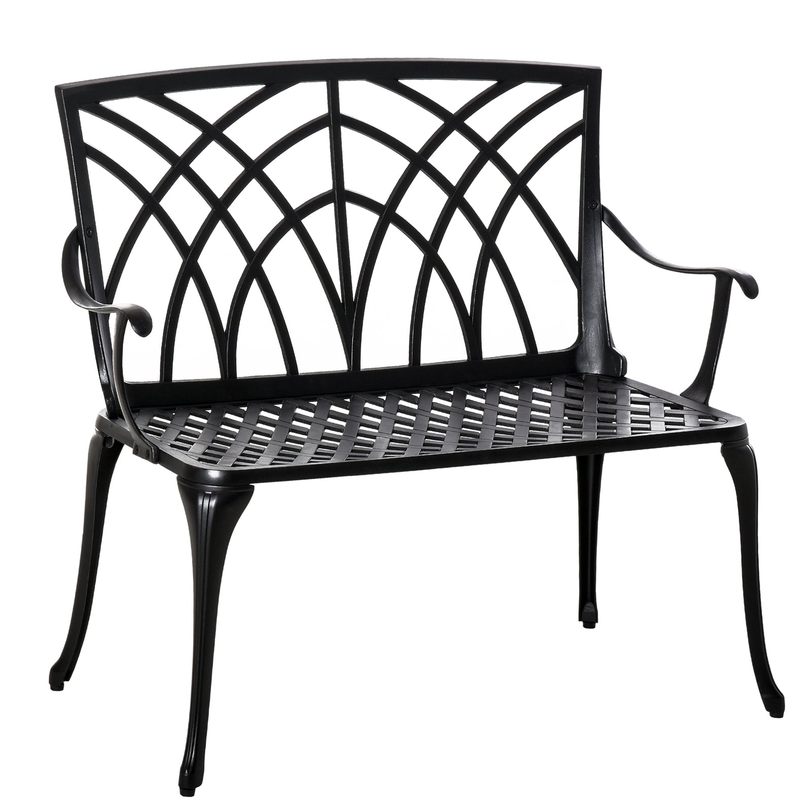 2-seater Cast Aluminium Garden Bench