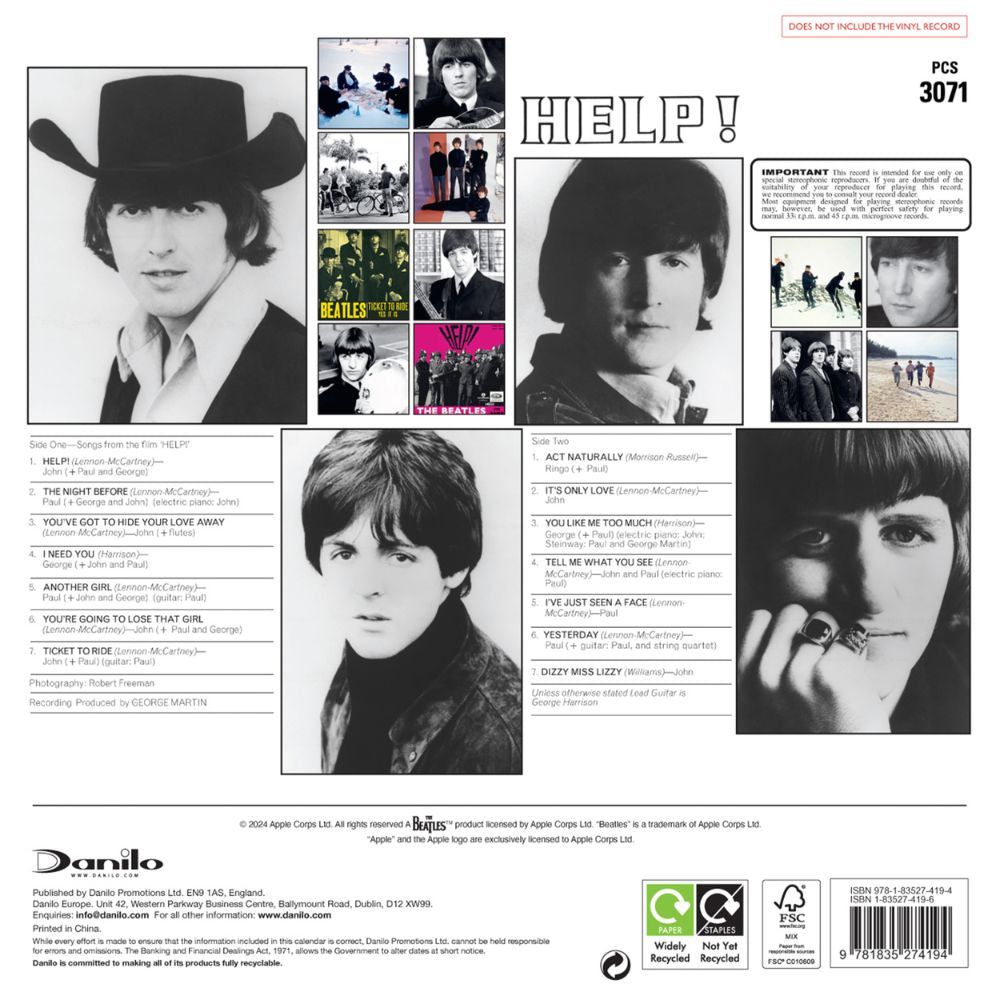 2026 Collector's Edition Record Sleeve Calendar Official Product