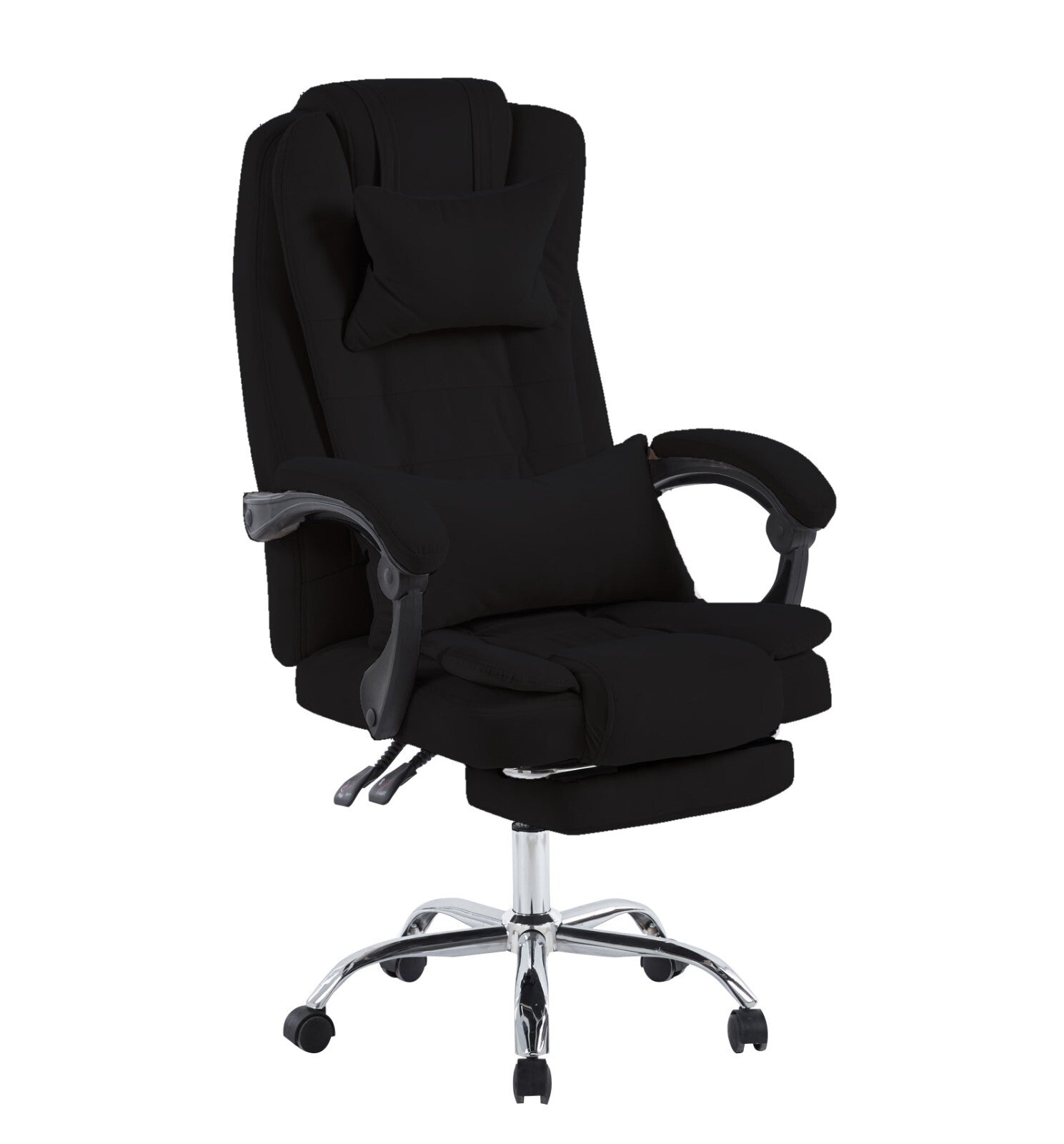 Swivel Velvet Office Chair Ergonomic Leisure Chair Height Adjustable Desk Chair | Black