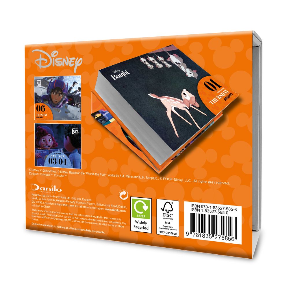 Disney Animation 2026 Desk Block Calendar Official Product