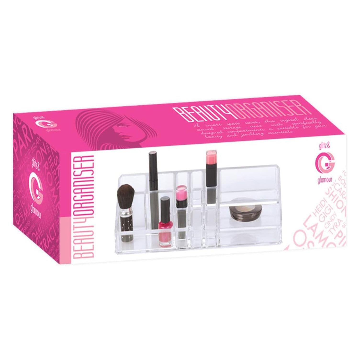 Glitz And Glamour Beauty Acrylic Cosmetic Make-up Organiser