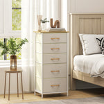 HOMCOM Fabric Chest Of Drawers, 5 Drawer Dresser For Bedroom