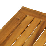 2-tier Outdoor Coffee Table, Wood Tea Table, Slat Design