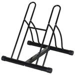 Reversible 2 Bike Stand Rack Black