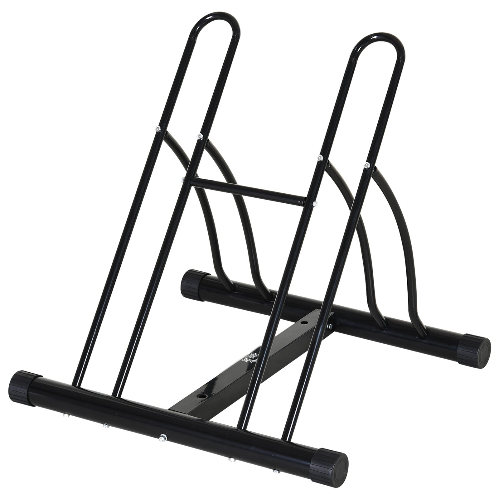 Reversible 2 Bike Stand Rack Black