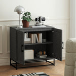 Modern Storage Cupboard With Adjustable Shelf 2 Doors | One Size | Gray
