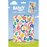 Bluey 1 Sheet, 1 Tag, 1 Card Pack Official Product