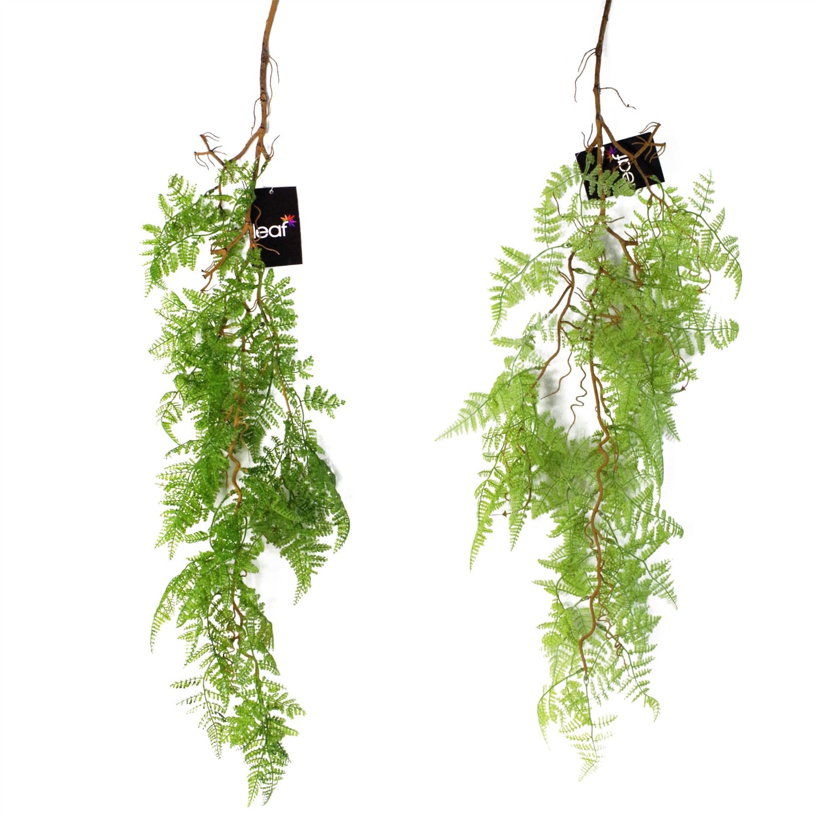 Artificial 100cm Hanging Maidenhair Fern Plant Dark Green