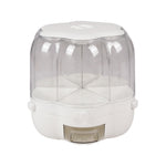 6-gird Round Cereal Dispenser Organizer For Kitchen