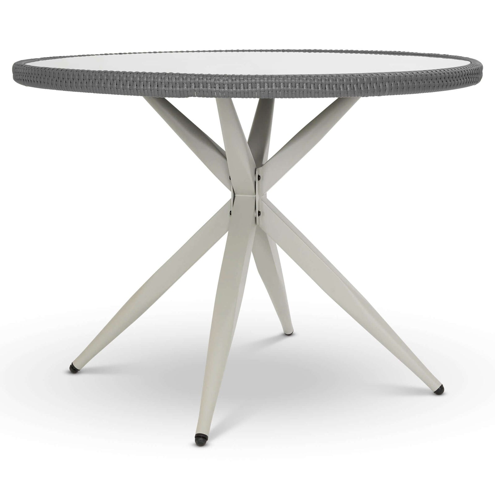 5-piece Rattan Outdoor Dining Set | Grey