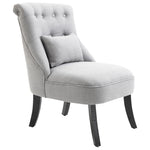 Fabric Single Sofa Armchair Upholstered Pillow Wood Leg | One Size | Gray