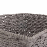 Grey Paper Rope Tray | Medium | Gray