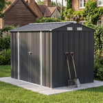 Breeins 10x7 FT Large Metal Garden Tool Storage Shed